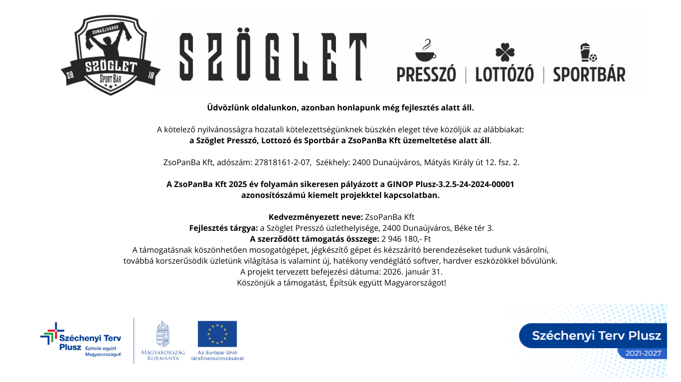 Szöglet – átmeneti oldal